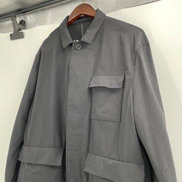 Selected Homme Mens Hybrid Blazer Jacket Large Black Neutral Capsule Wardrobe - Picture 3 of 10